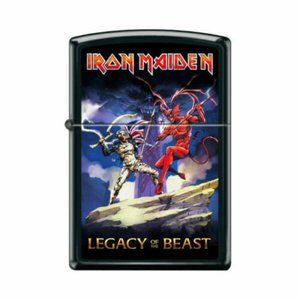 Sharp Iron Maiden Legacy Of The Beast Black Matte Zippo Lighter